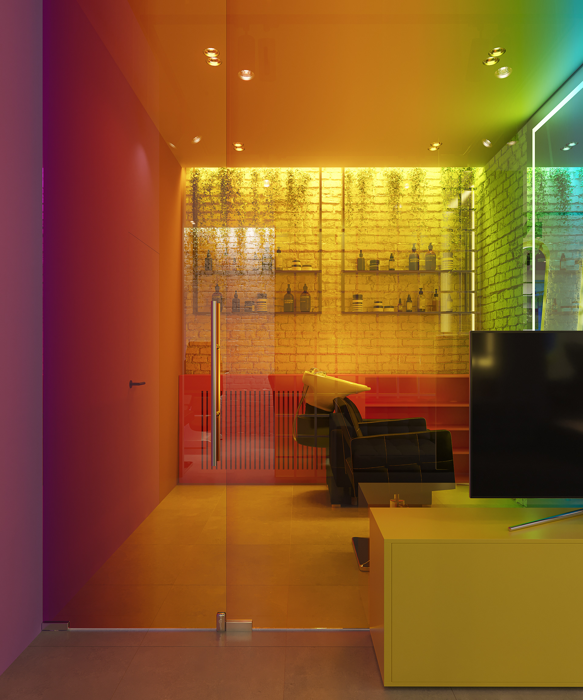 Сolor beauty salon interior-7