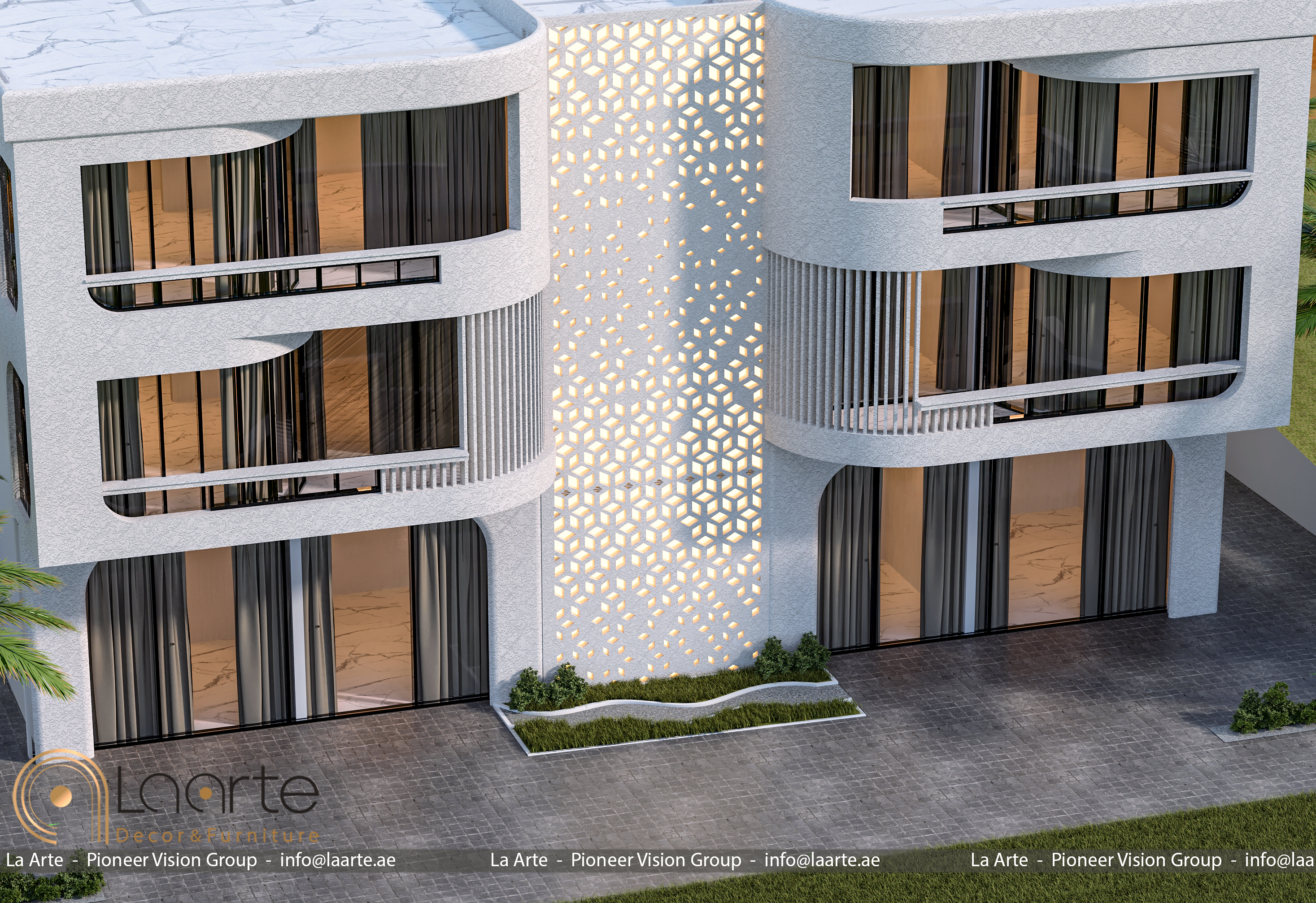 New Arabic style house exterior in Europe-9