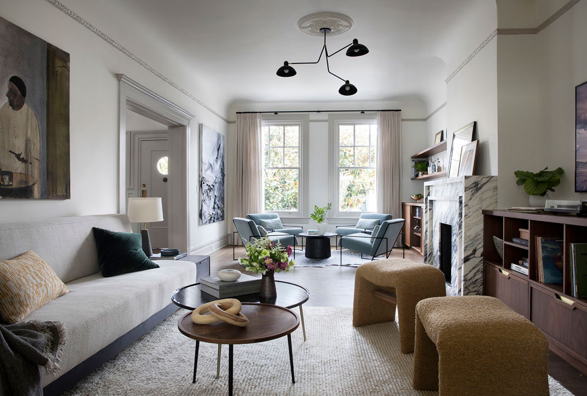 优雅古典 | 旧金山乔治亚式联排别墅-1