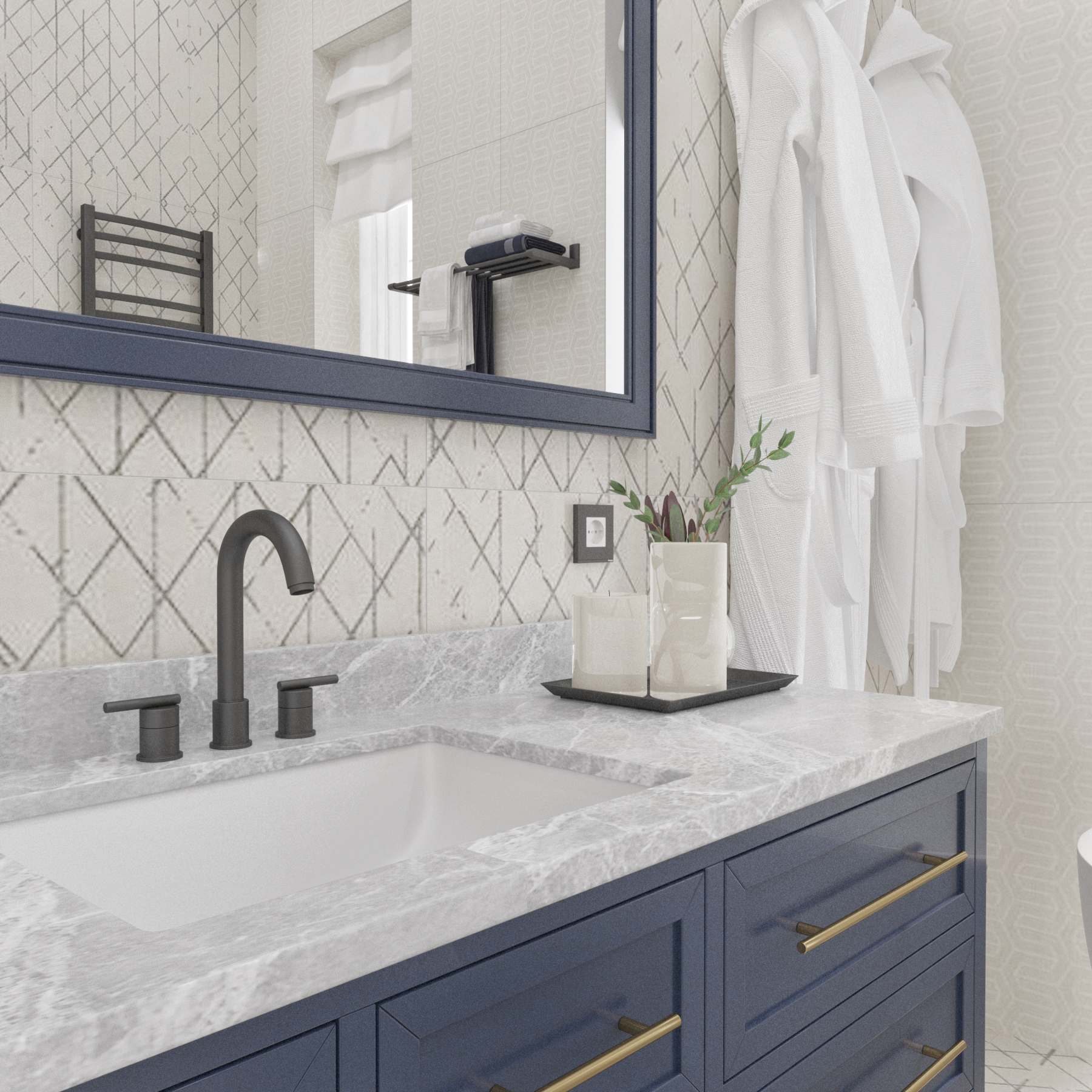 Design project of a bathroom in a private house-9