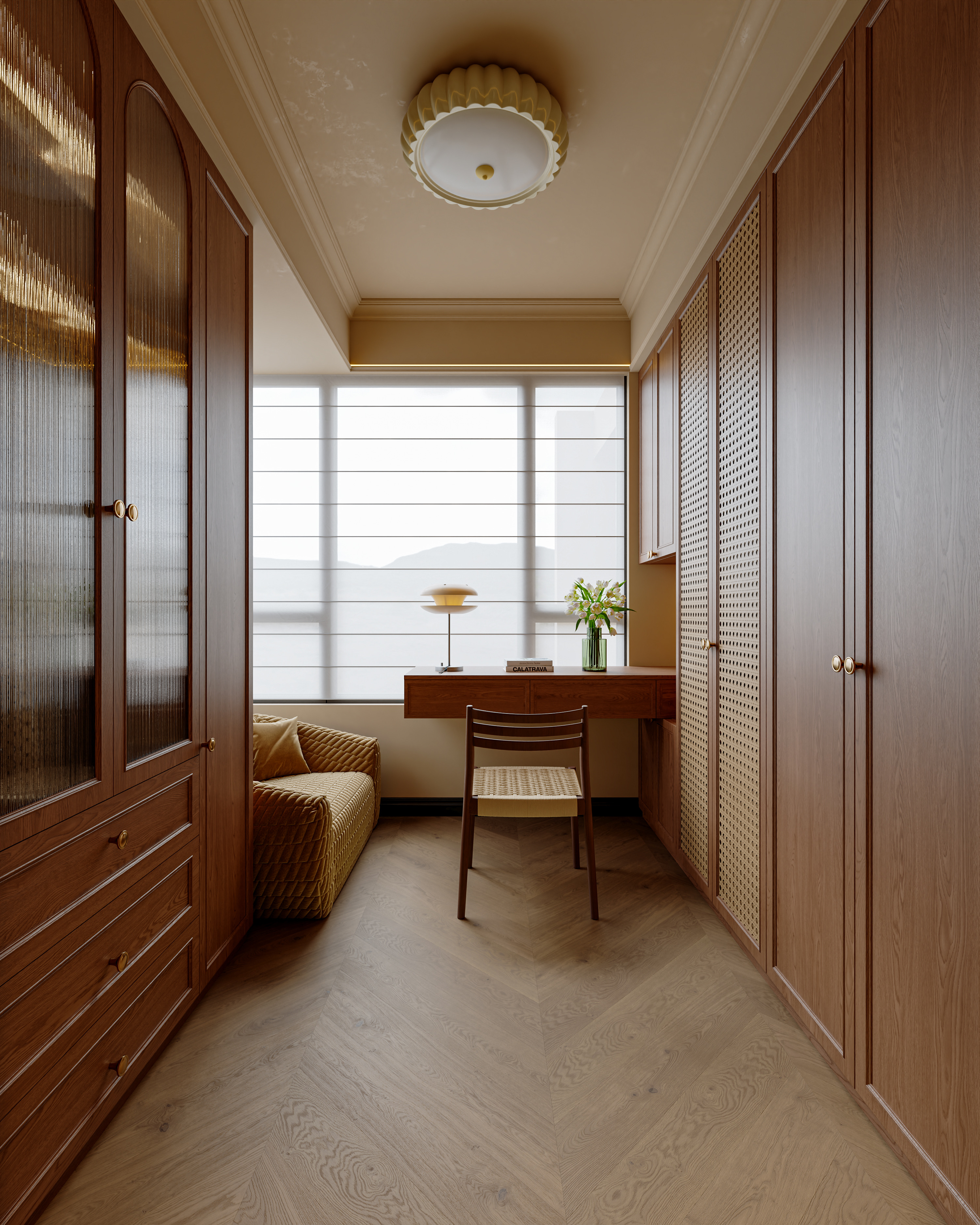 坚厅90平米小户型设计-中古案例-7