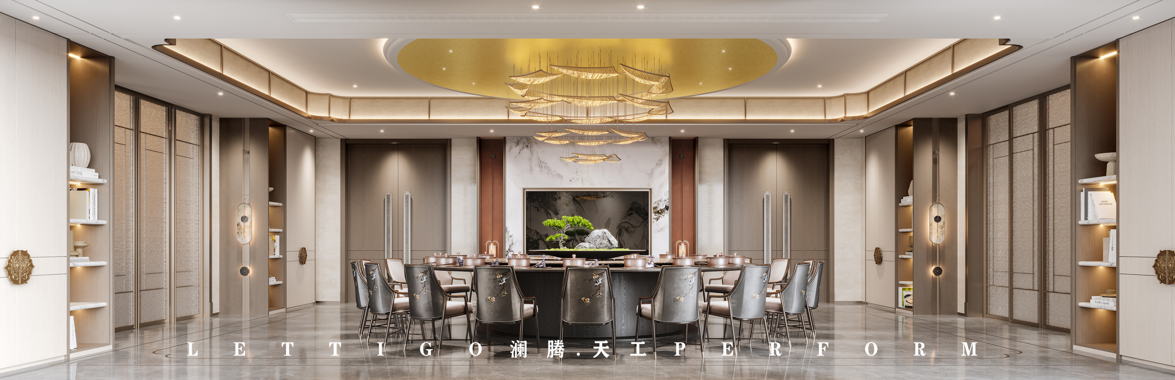 现代中式别墅大宅设计-8