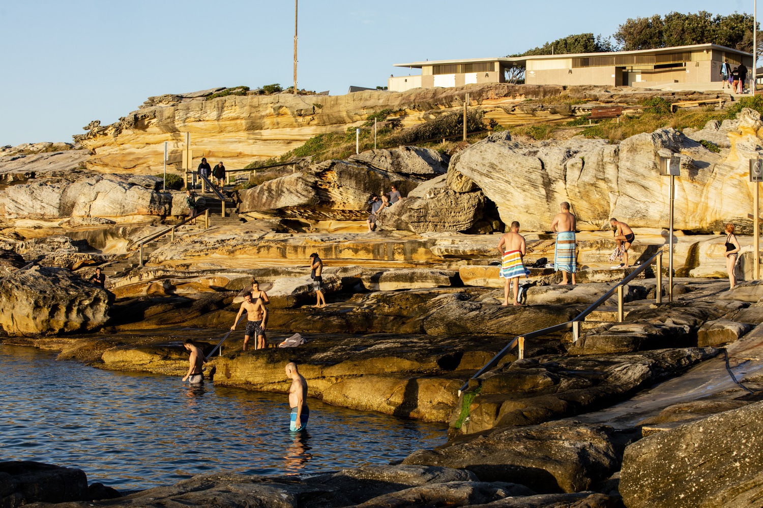 澳大利亚马鲁布拉海滩岩石泳池设施丨Lahznimmo Architects-10