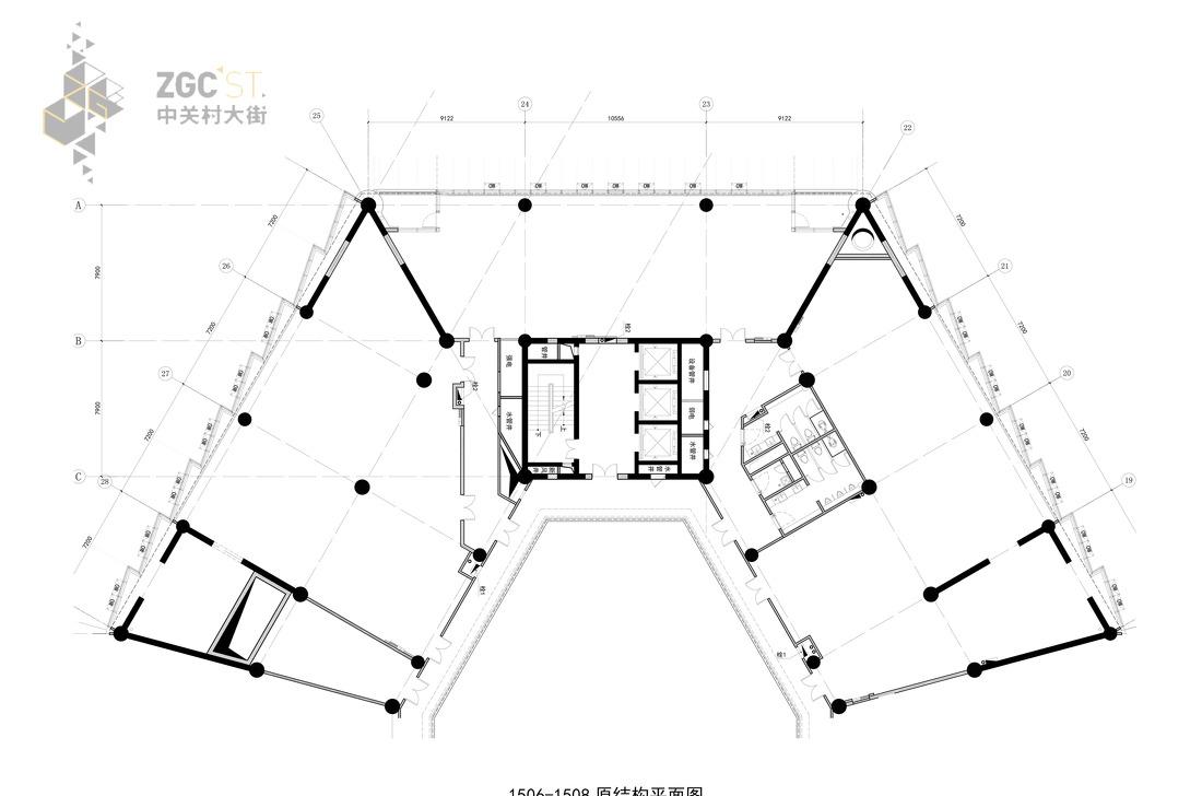 
中关村国际创新大厦15层办公室设计 -3