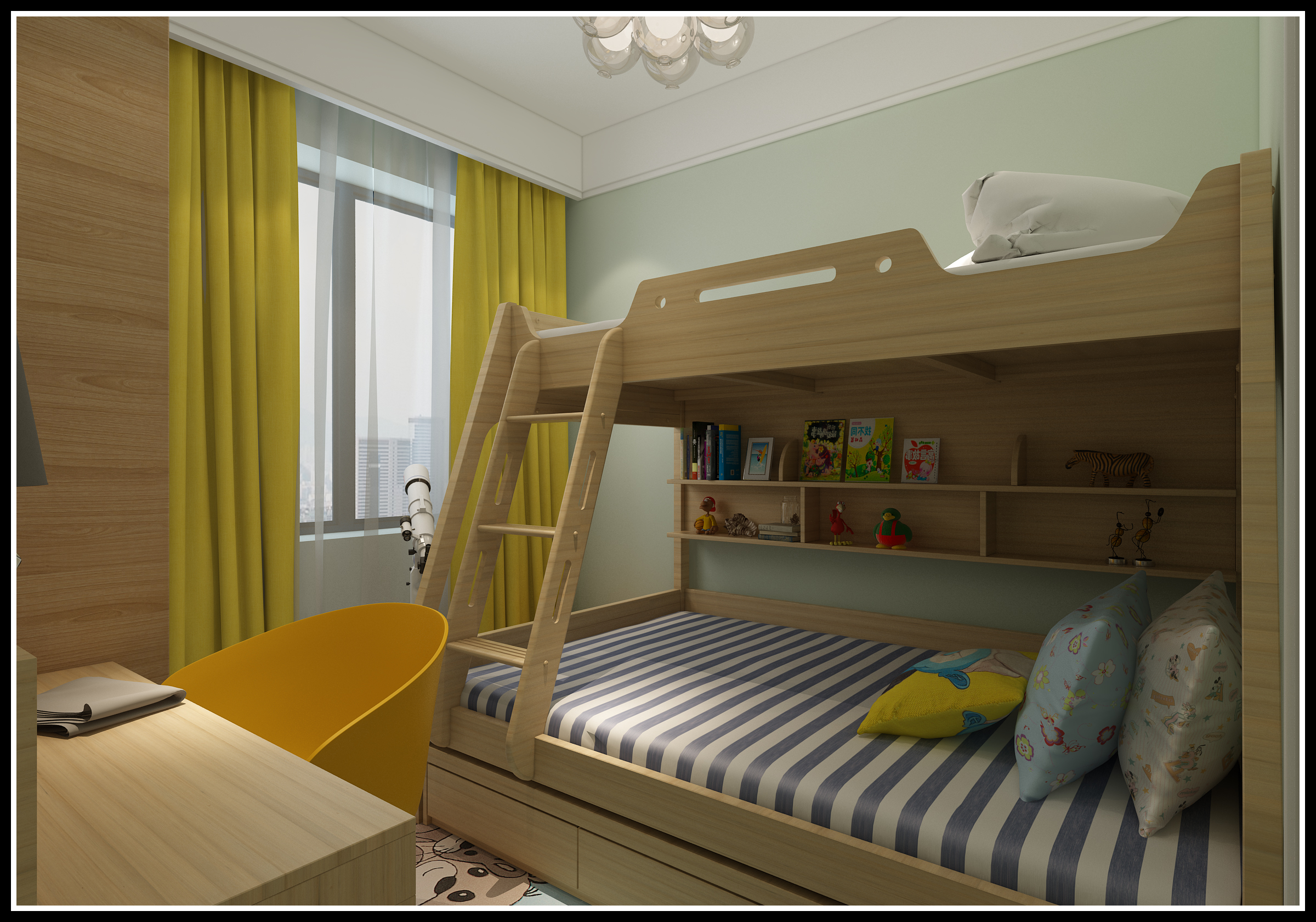 尚东 1956 北欧风居室 | 给孩子天空般的自由-16