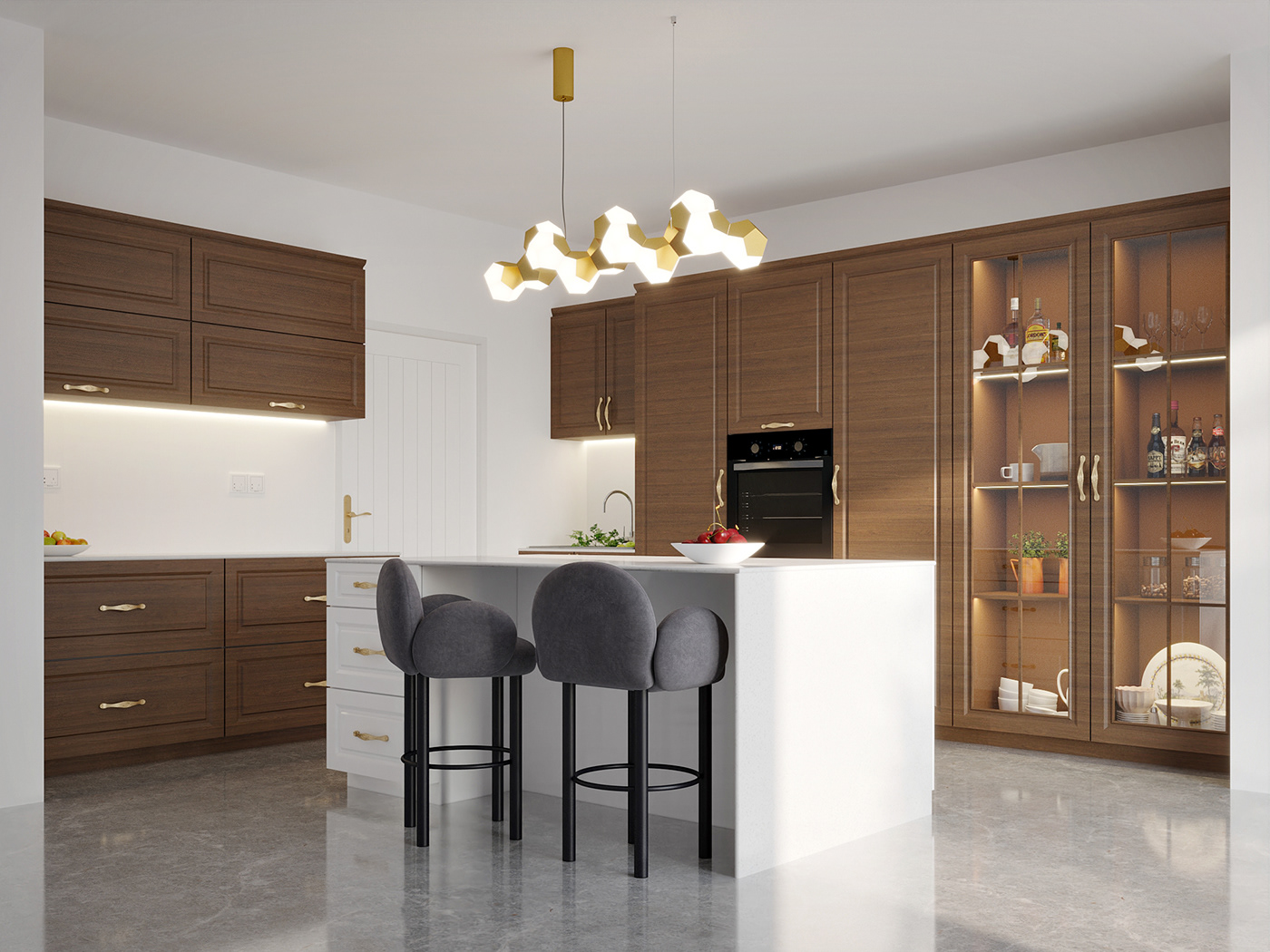 Anastasiya Gushchina 打造现代简约厨房秀场-3