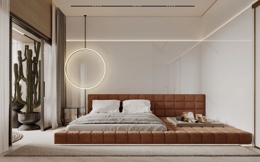 私人空间的艺术品——100 款卧室背景墙设计鉴赏-28