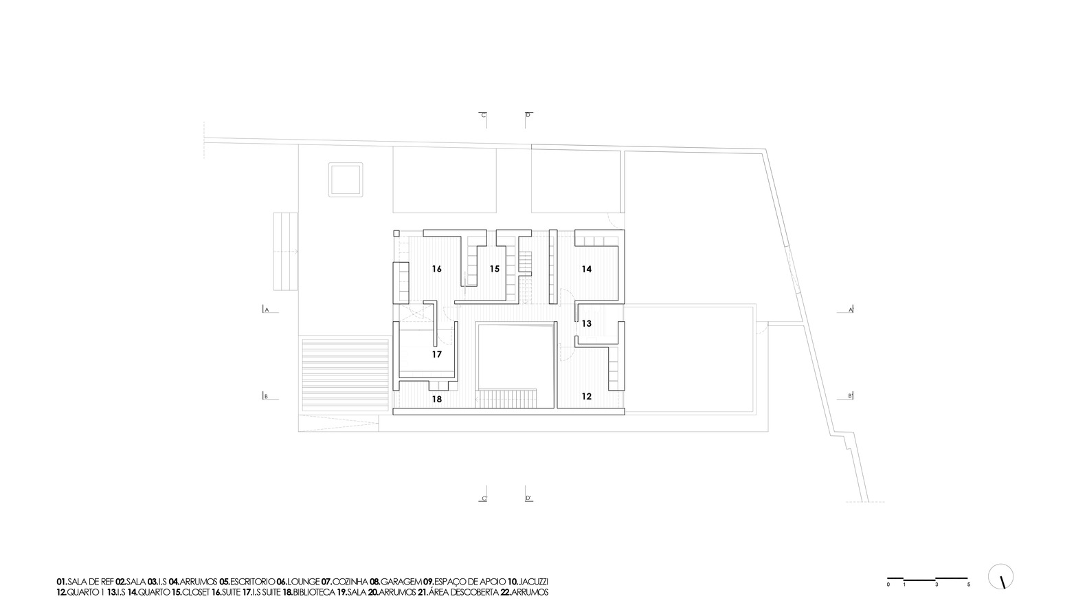 葡萄牙火灾废墟重建的 NVC House-13