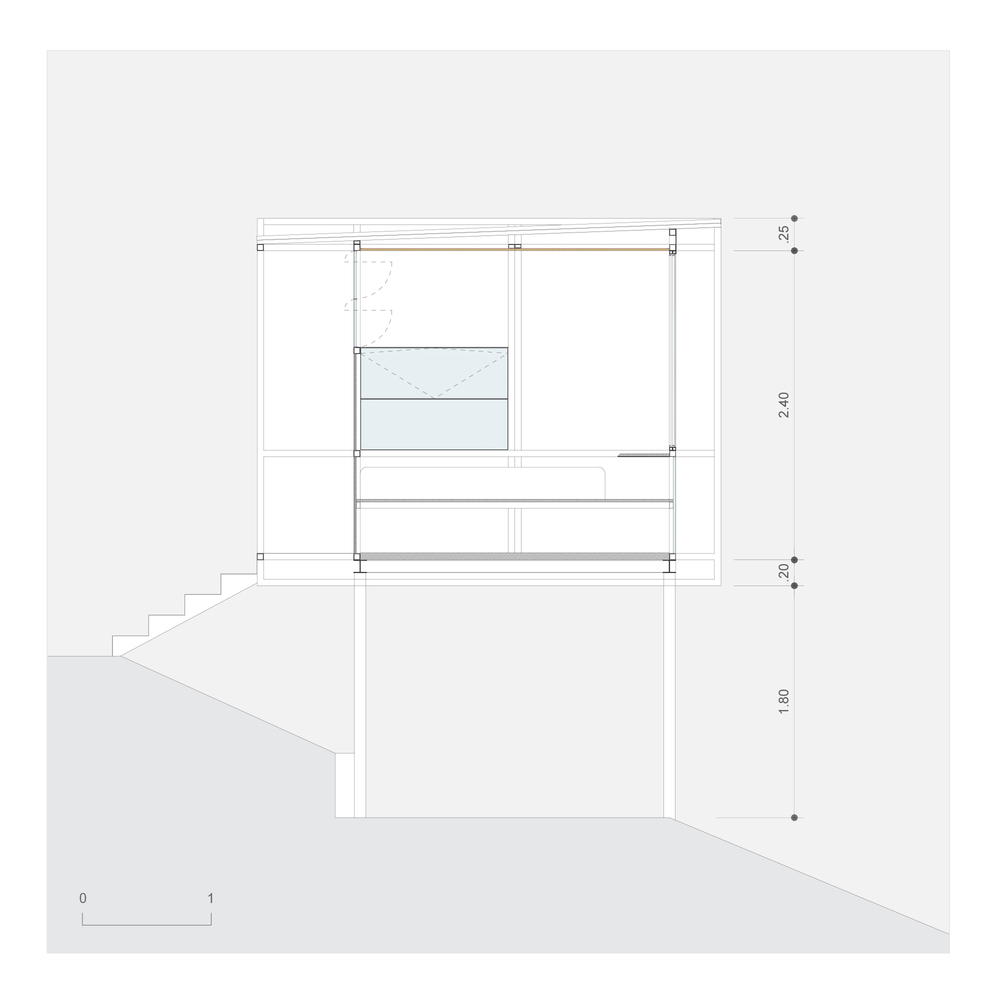 巴西森林中的透明小木屋-34