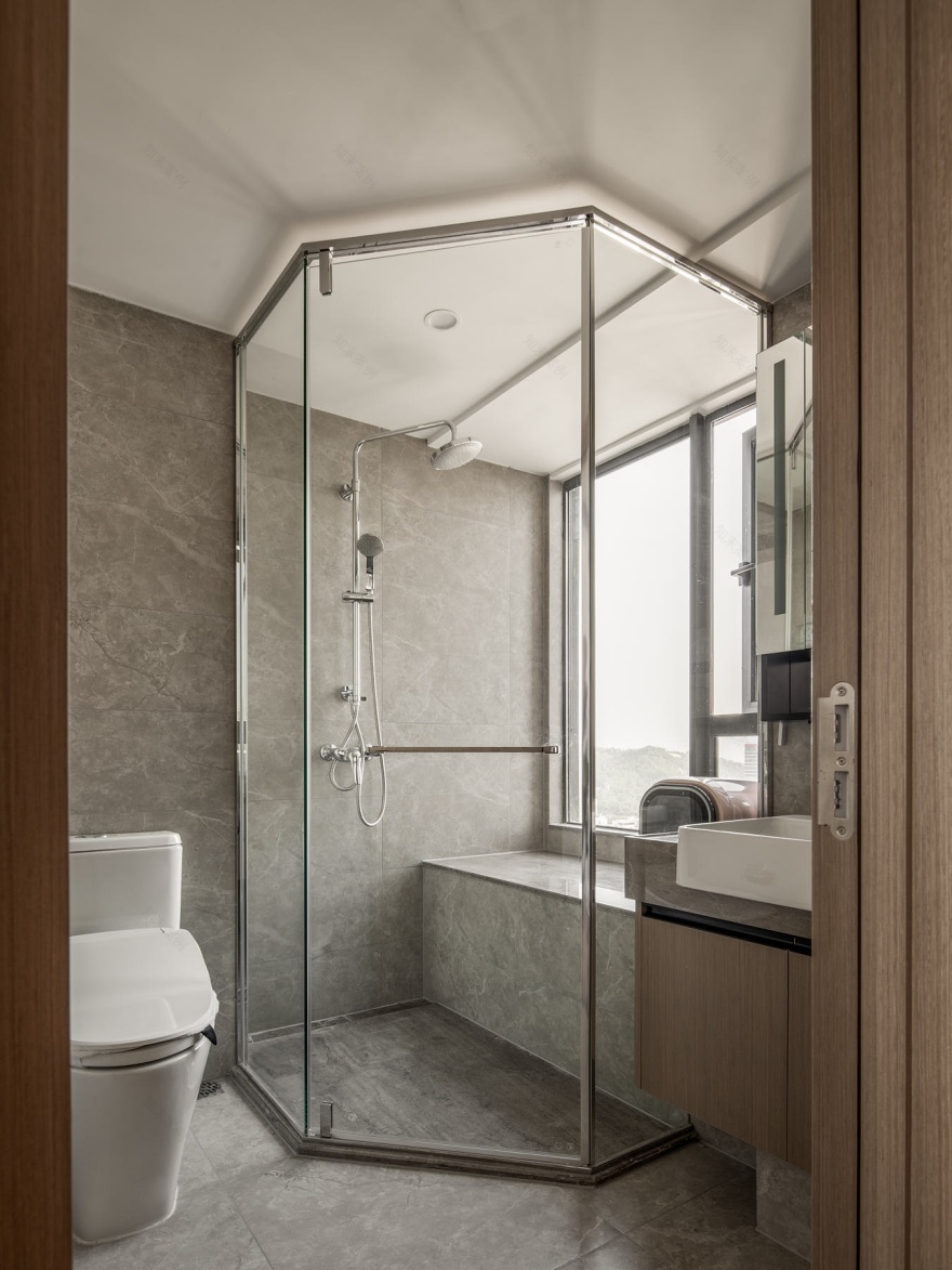 120㎡客餐阳一体化通透动线,藏在极简背后的生活讲究-77