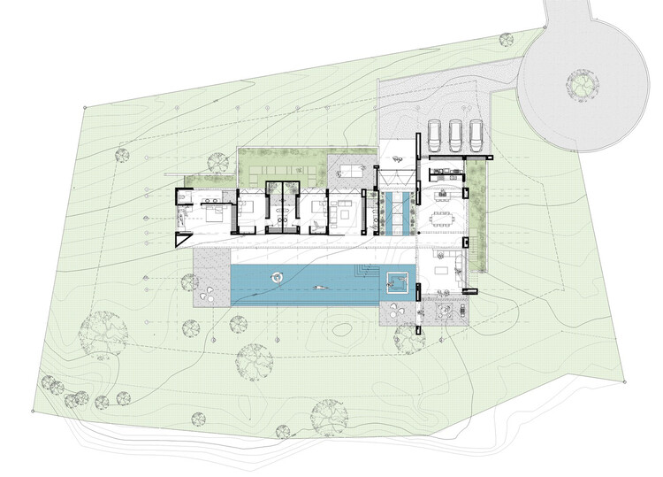 哥伦比亚房屋内部庭院设计-51