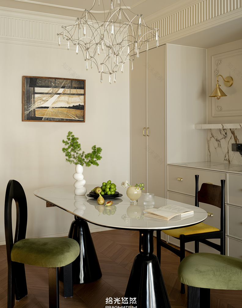 复古轻法式风格房屋设计-9