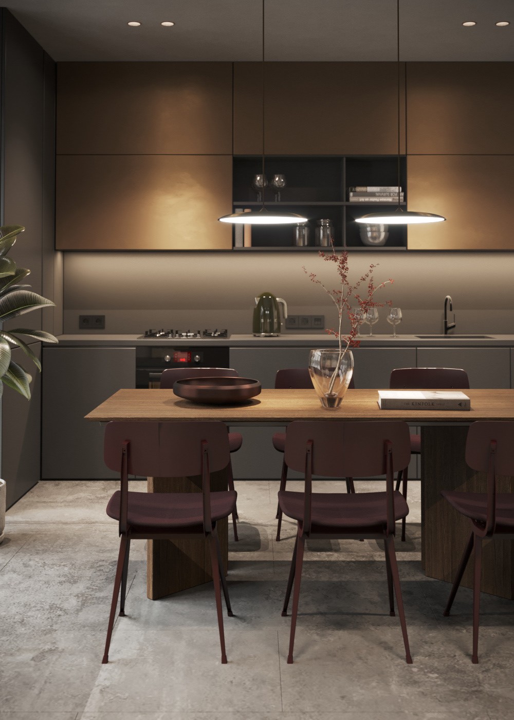 105平现代空间，古铜色调！-5