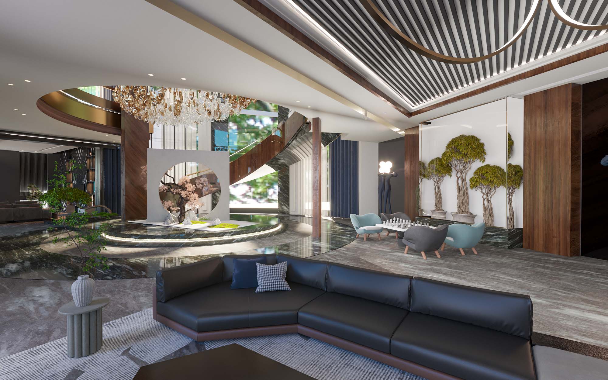 沙特阿拉伯别墅项目  一层接待处丨Tempo A.-10