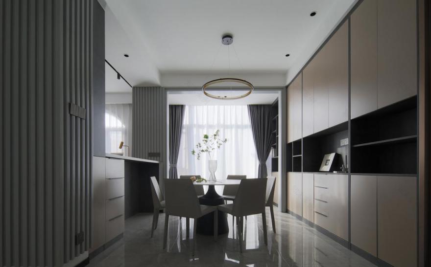 玄关景窗引视线,客餐吧台巧分割-13