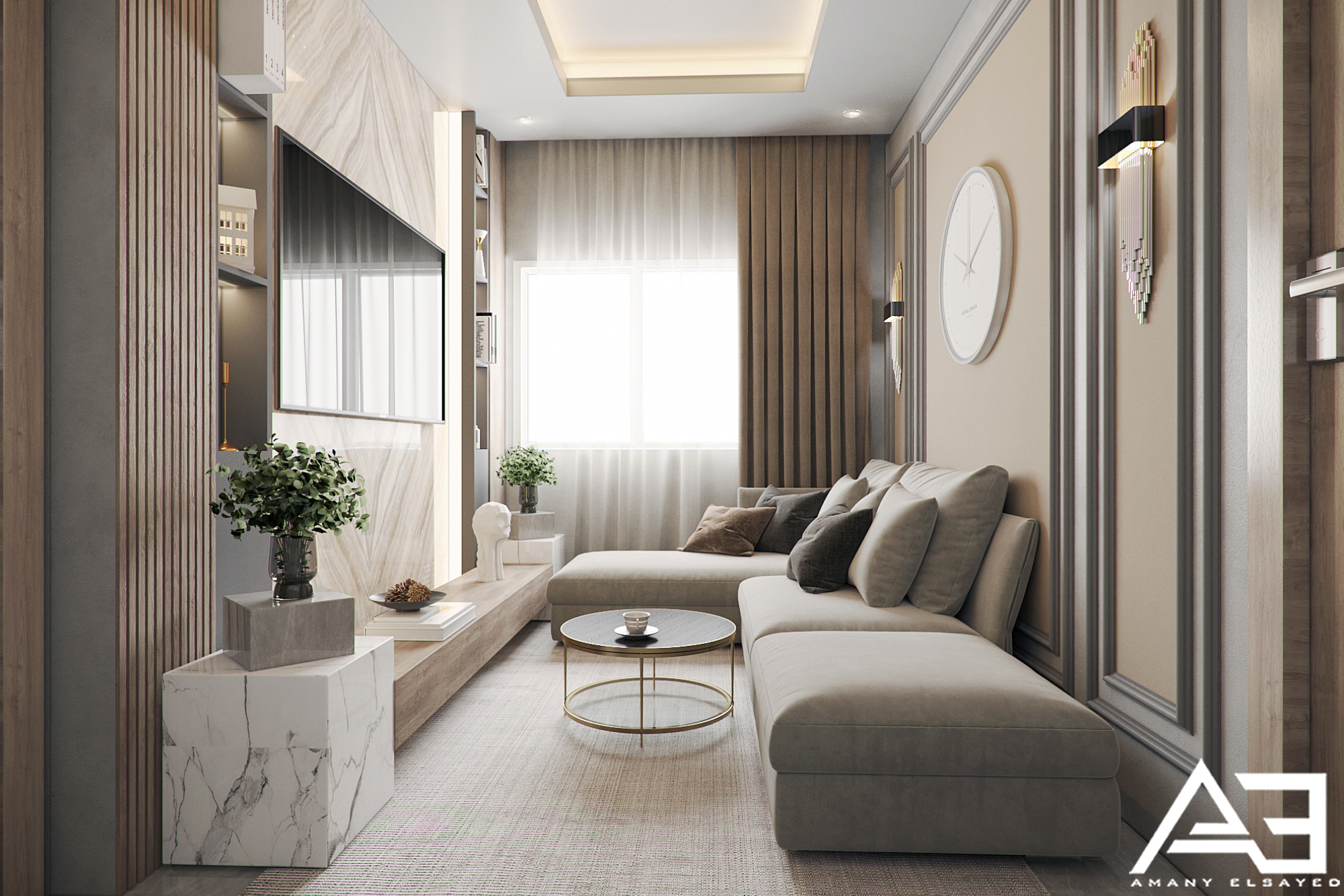 带卫生间的客厅丨EgyptCairo丨AMANY ELSAYED-5