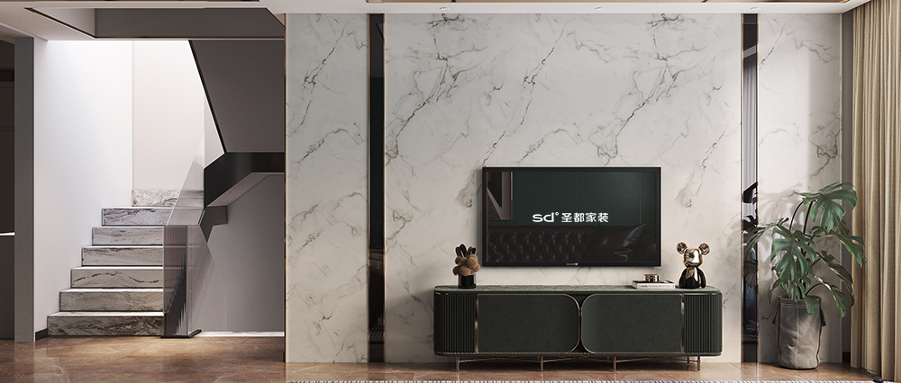 复古绿的叠墅丨中国浙江丨圣都家居装饰有限公司-13