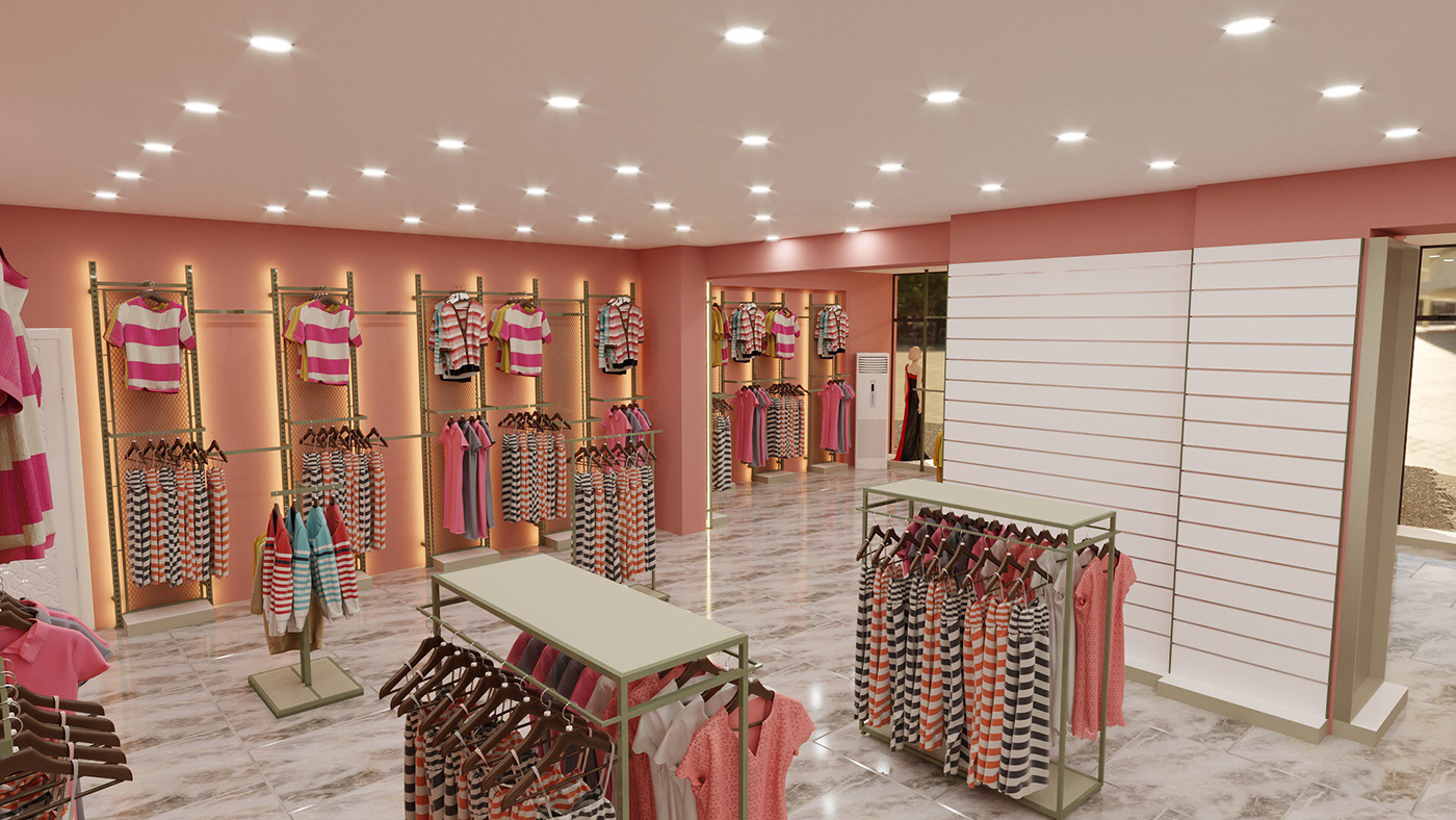 Anastasiya Gushchina丨服装店丨Women store design-4