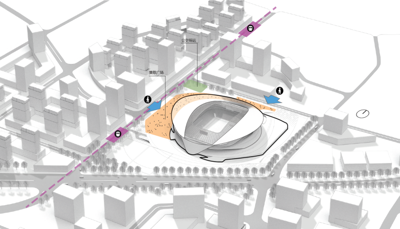青岛亚洲杯足球场丨中国青岛丨北京市建筑设计研究院有限公司BSD设计所-40