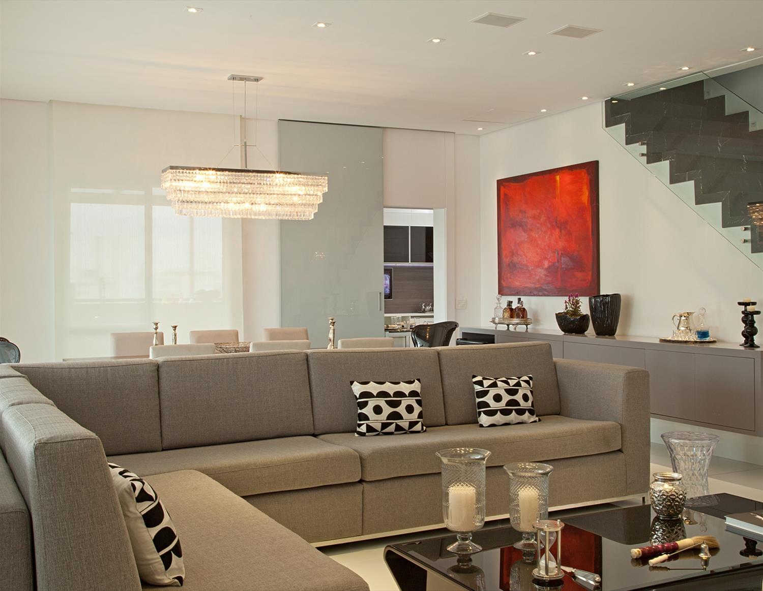 现代简约公寓设计，打造舒适家庭空间-3