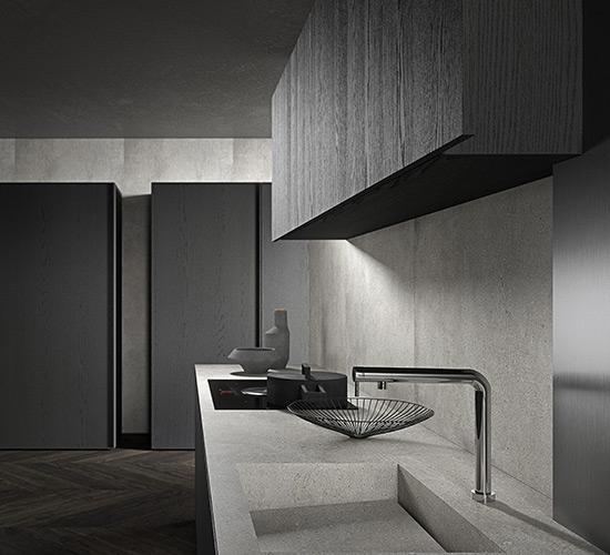 SKILL - минимализм кухни с островом  | Modulnova Cucine-19