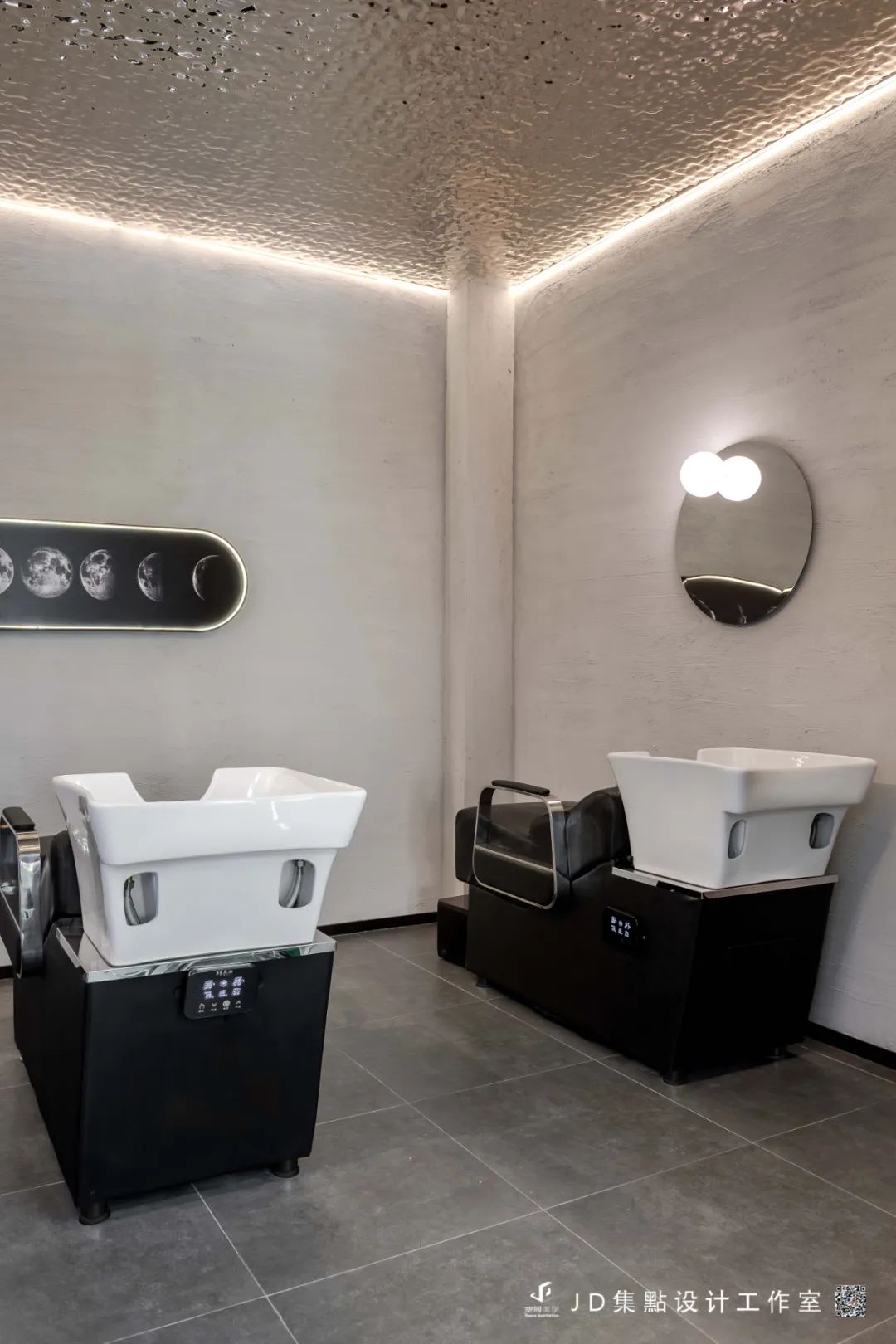 BLUE Hair Salon · 天空之境,蓝色美学空间丨JD 集點设计工作室-44