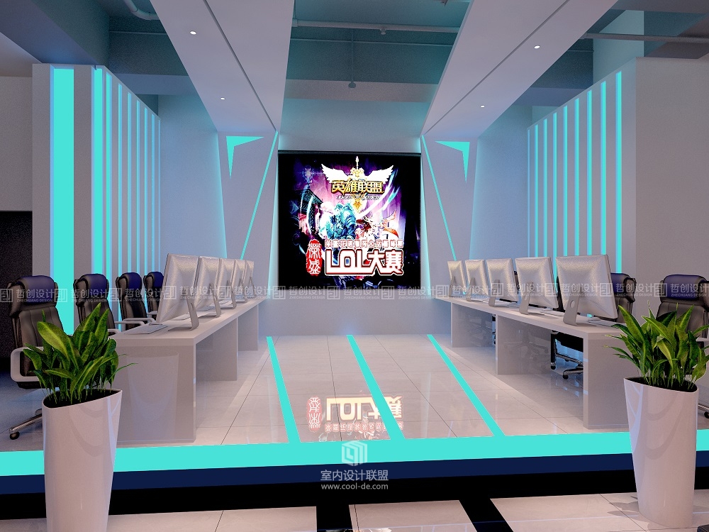 昆明专业网咖装修设计效果图分享 昆明网咖装修设计-22