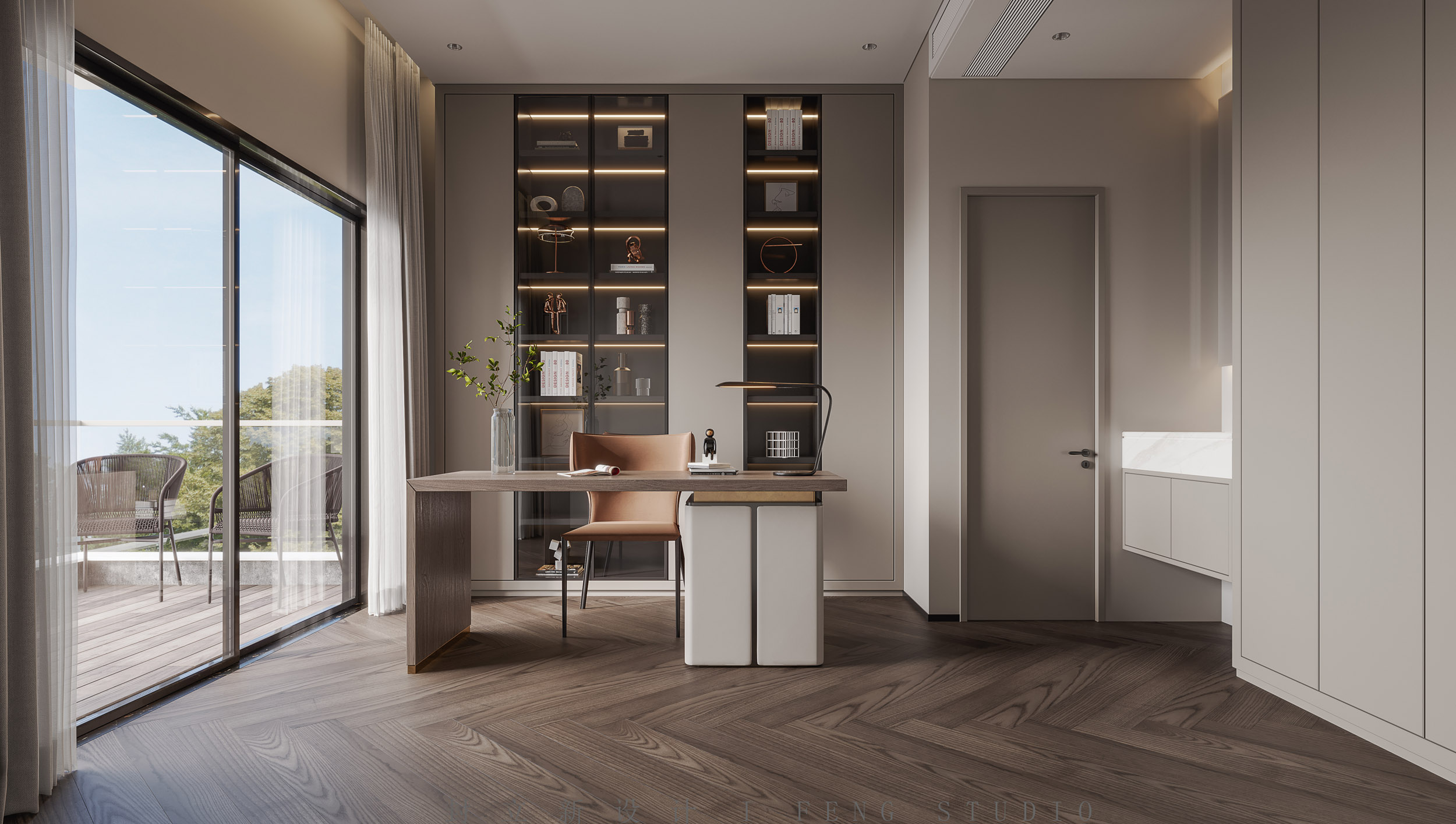 现代平层设计，光影韵律的优雅呈现-11