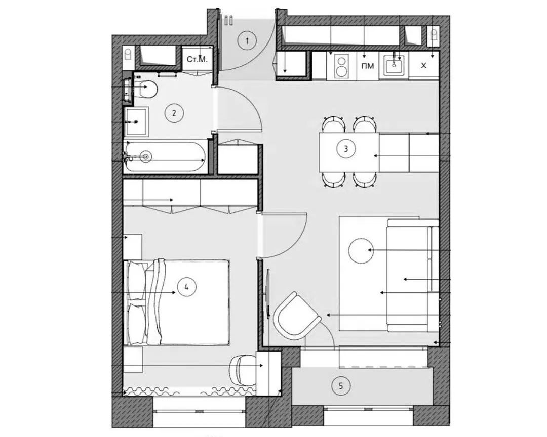 41㎡小公寓丨Turning Homes-22