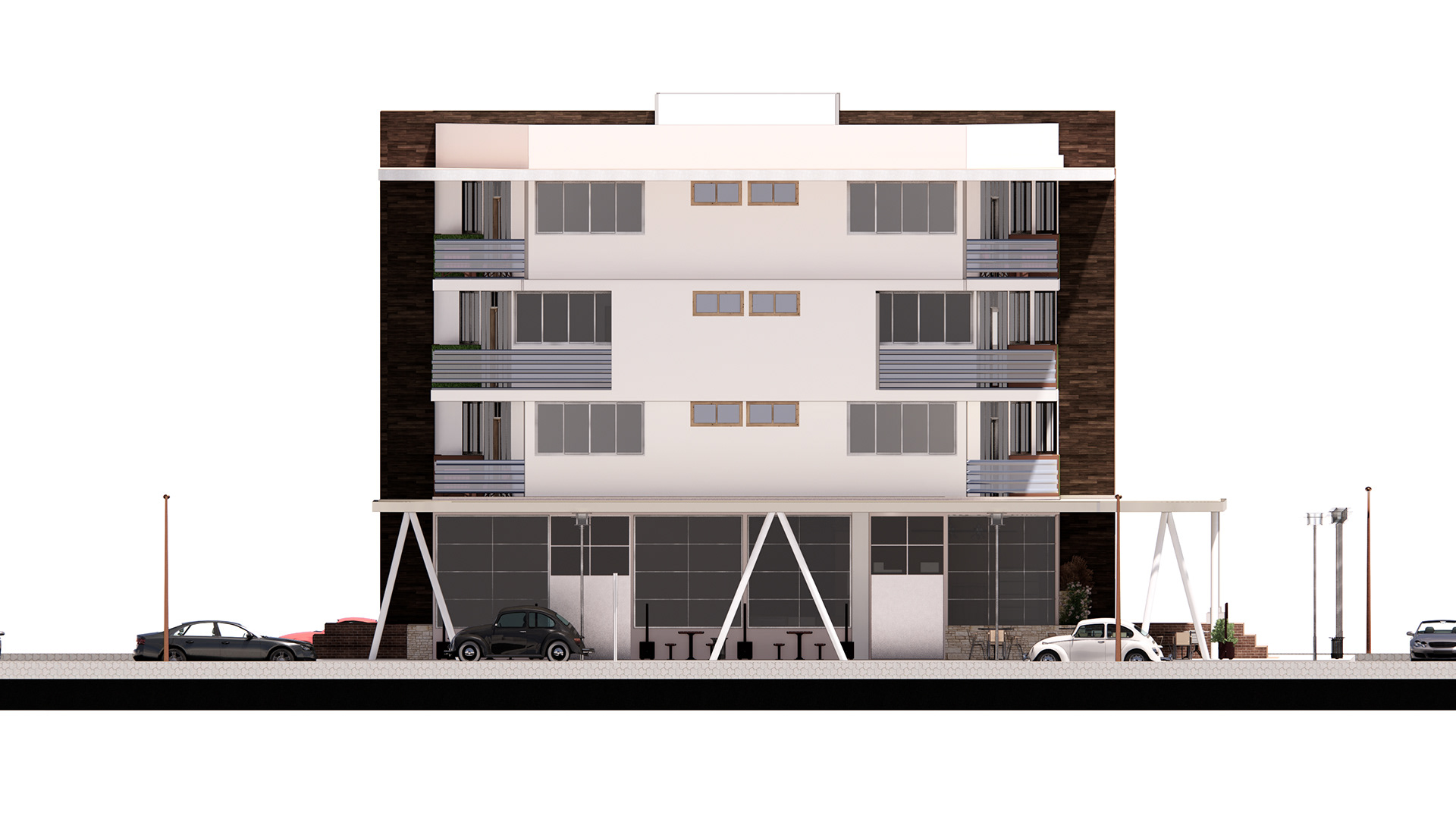 Residential Apartment Complex with Cafe-24