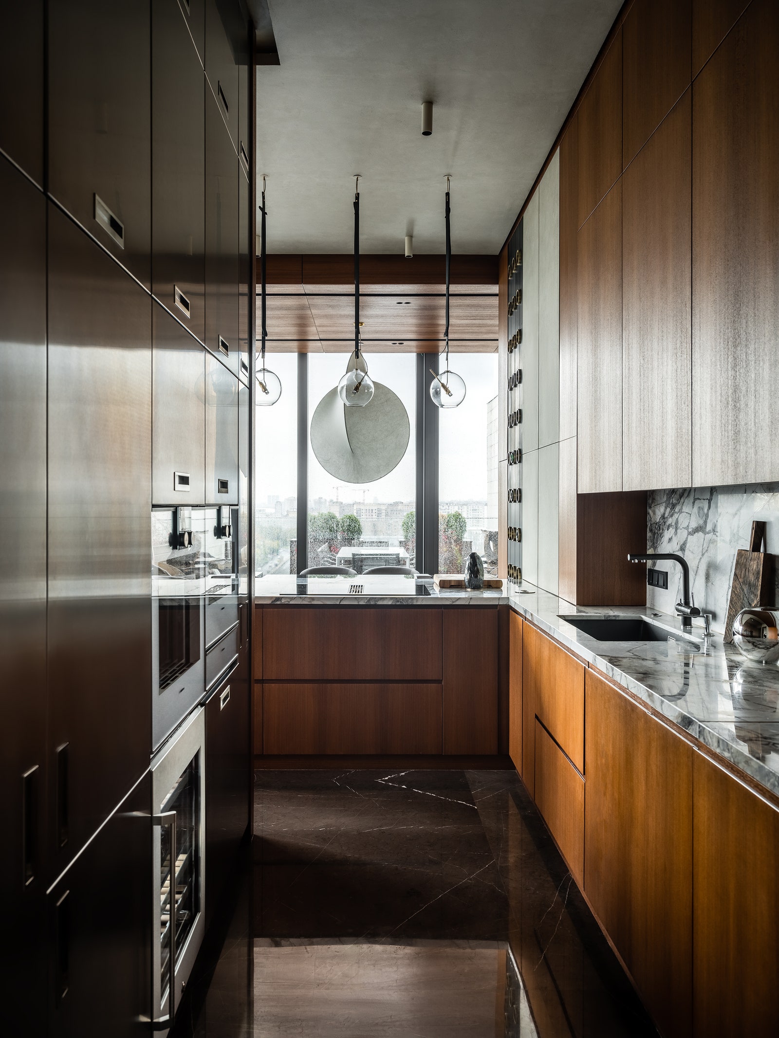 莫斯科160㎡带全景窗公寓设计丨俄罗斯莫斯科丨设计师 Евгения Дьяконова-26