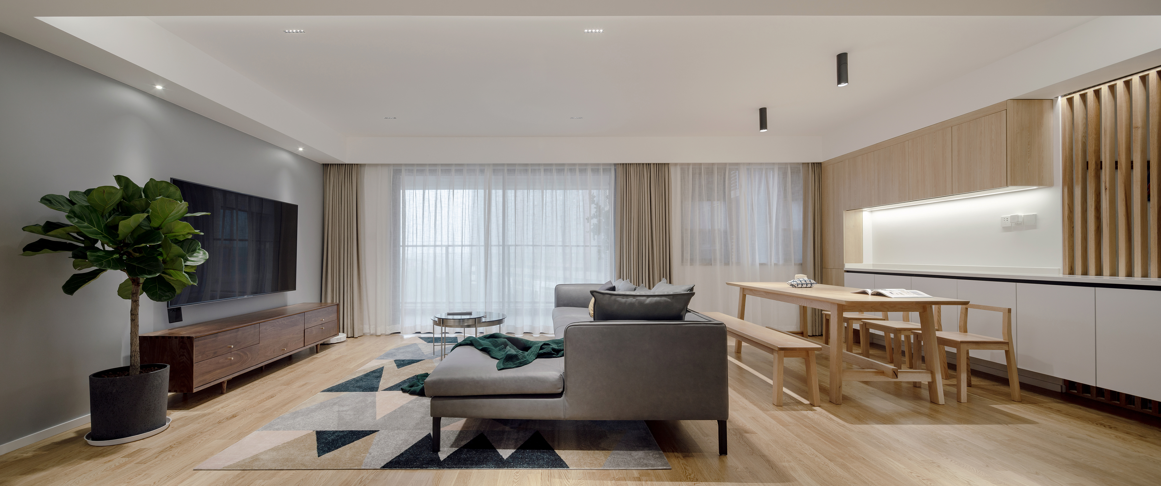 深圳 130㎡三房改豪宅，空间利用极致，生活场景定义设计-8