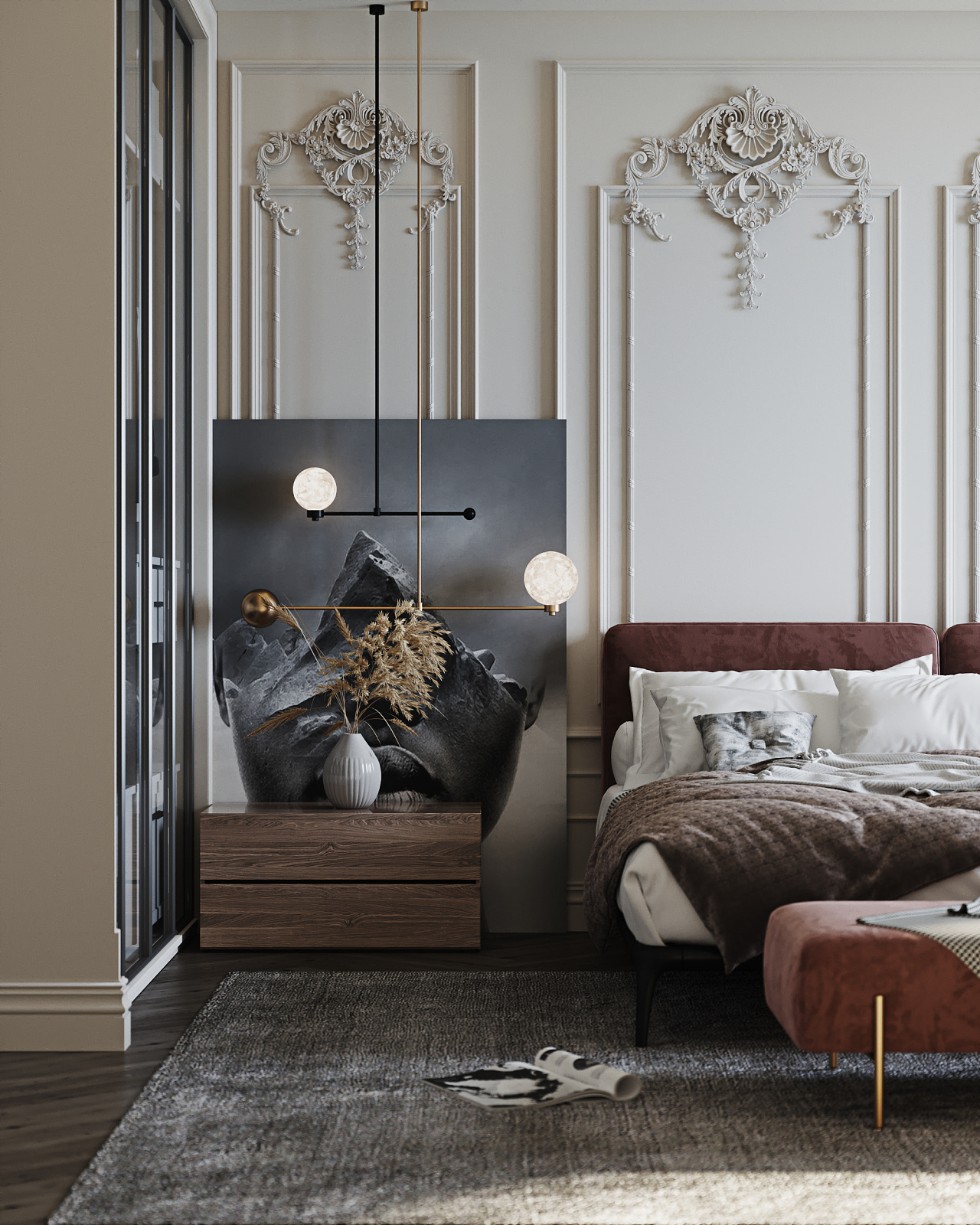 现代法式温柔宅邸-4