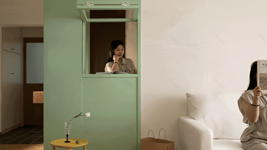 云朵之家|藏在绿色橱窗里的记忆丨中国上海丨时隅设计-2