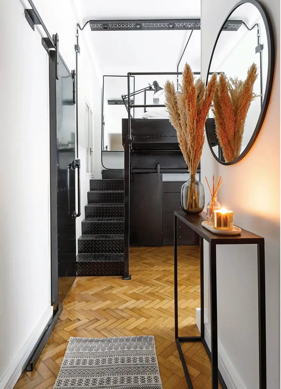 阿根廷 22m2 多功能工作室，创意金属结构设计-10