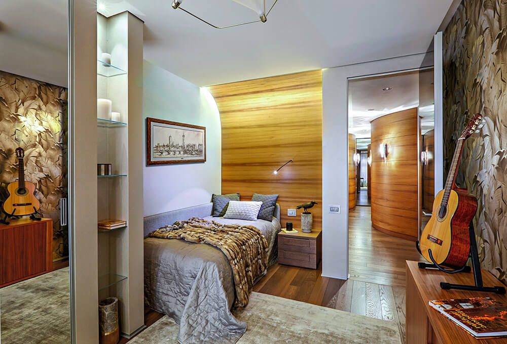 非平凡的典型公寓室内设计丨俄罗斯莫斯科丨建筑师亚历山大·克里维茨基-21