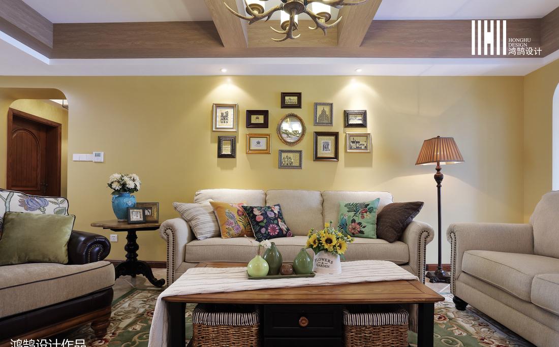 鸿鹄设计丨公寓丨◤乡居岁月◢【阳湖名城】193㎡乡村美式-10