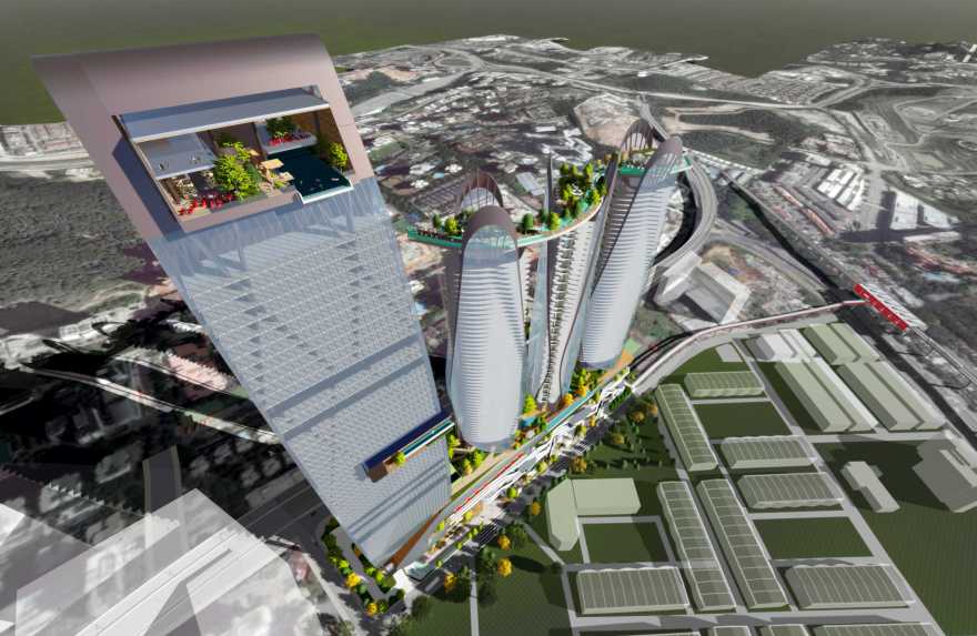 混搭风开发与总体规划 | 多业态综合体设计展示-7