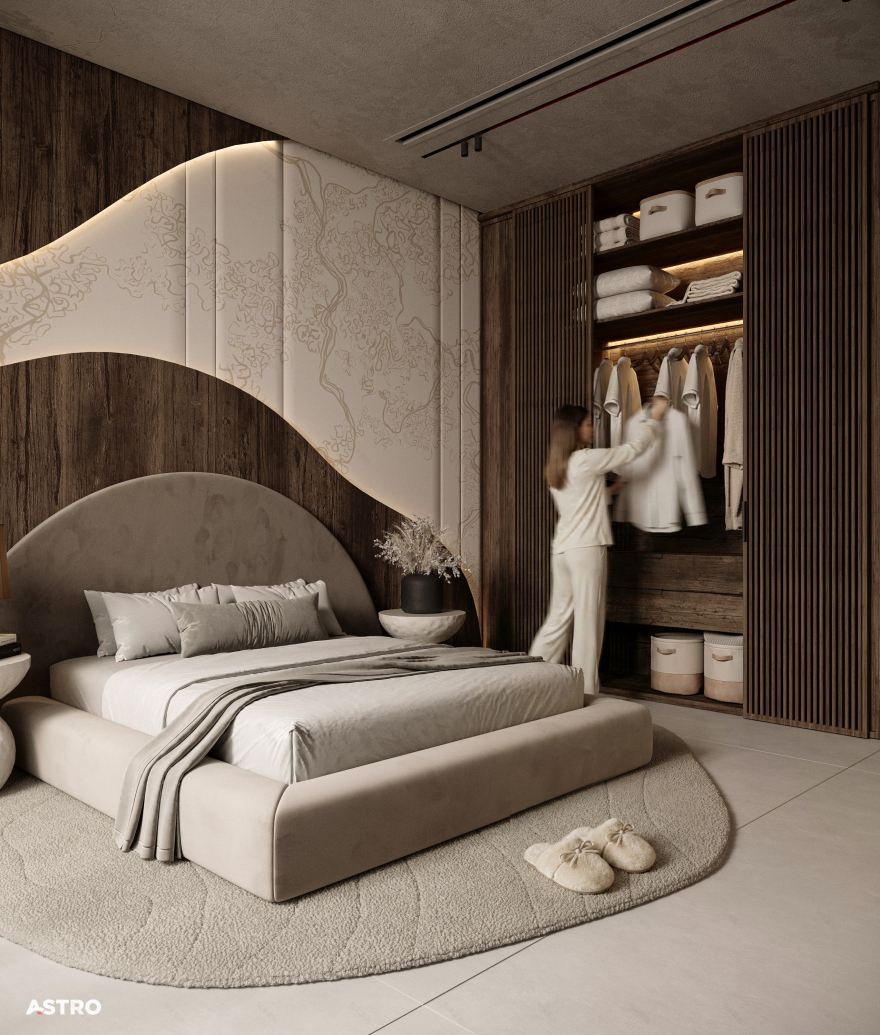 侘寂风卧室设计丨Astro Architects-11