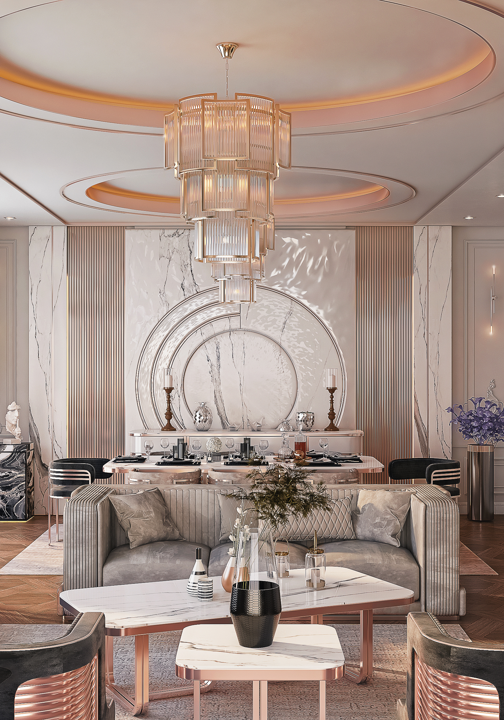 豪华客厅丨ZEBRANO FURNİTURE-10