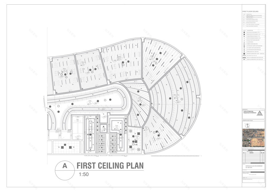 Strip Mall 执行图纸丨Ain Shams 大学工程学院建筑系-25