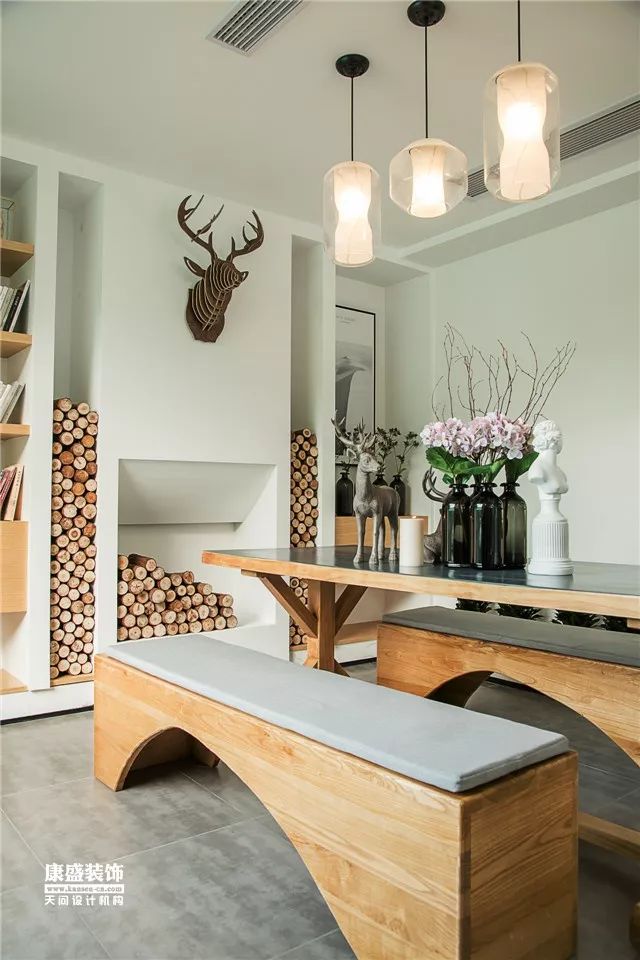 康盛装饰打造 600㎡自然森系空间-81