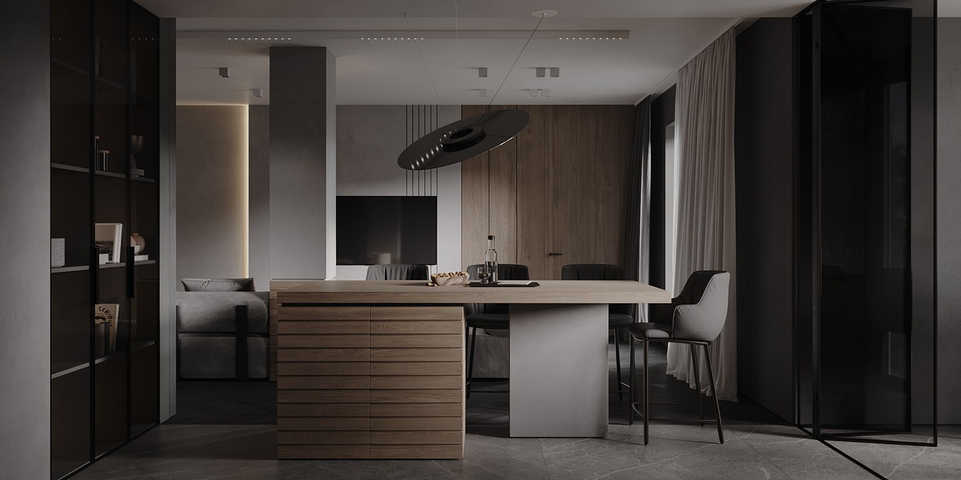 深色系小空间公寓设计-5