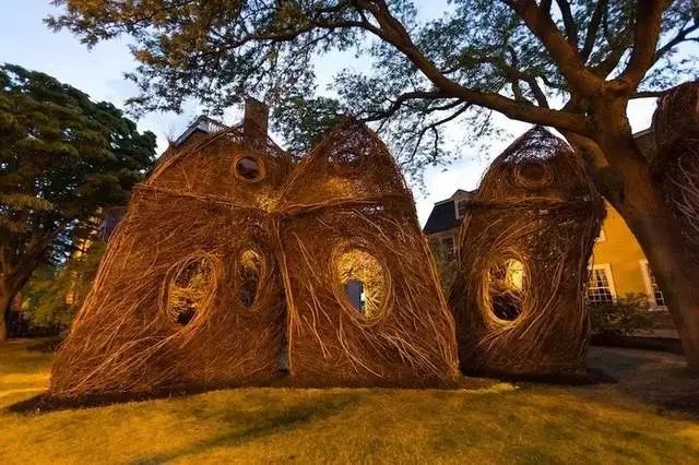 森林幻想家 | Patrick Dougherty 的树枝艺术-22