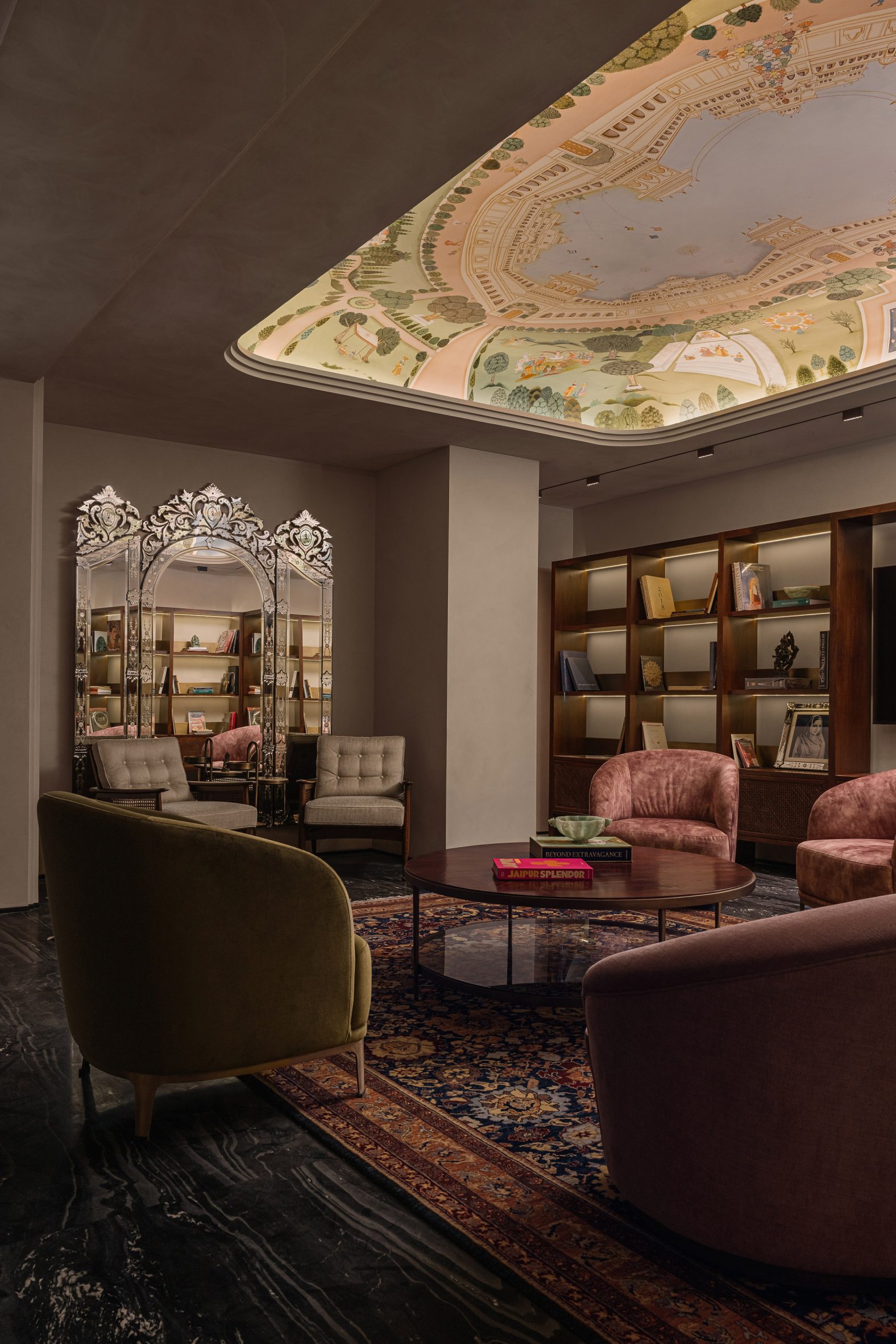 Studio Lotus wraps stone lattices around museum-cum-jewellery store in Jaipur-11