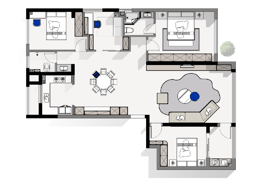 建发央玺现代法式轻奢丨中国长沙丨长沙另存為全案设计-77