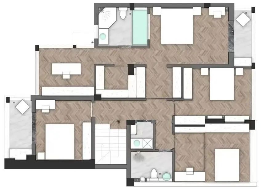 现代轻奢雅宅丨桃弥空间设计-15