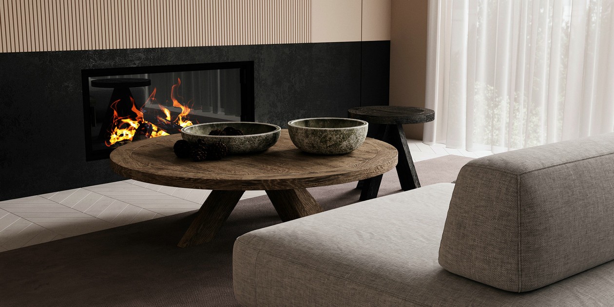 原木+高级灰  有温度的设计 舒适迷人-2