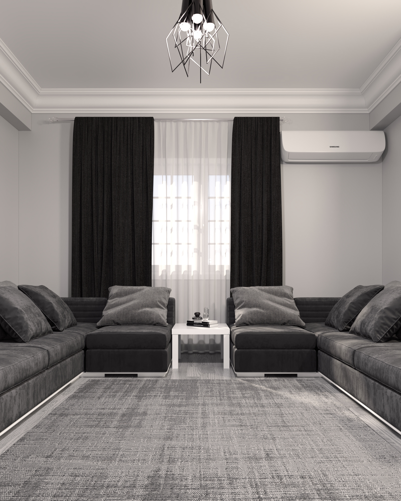 LIVING ROOM - REAL & RENDER Interior Design-5