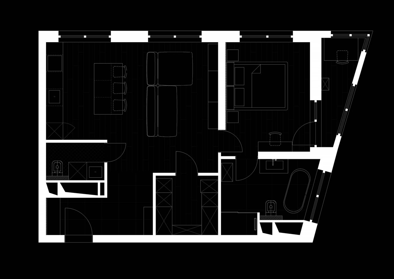 61㎡小空间公寓设计-0